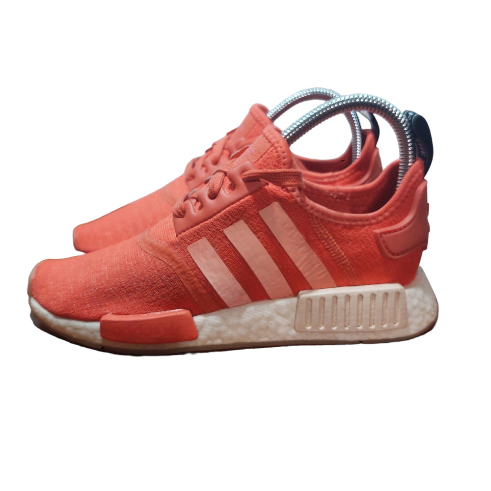 Adidas Boost NMD R1 Womens Trace Scarlet Athletic Running Shoes Sz 5 - BD7897